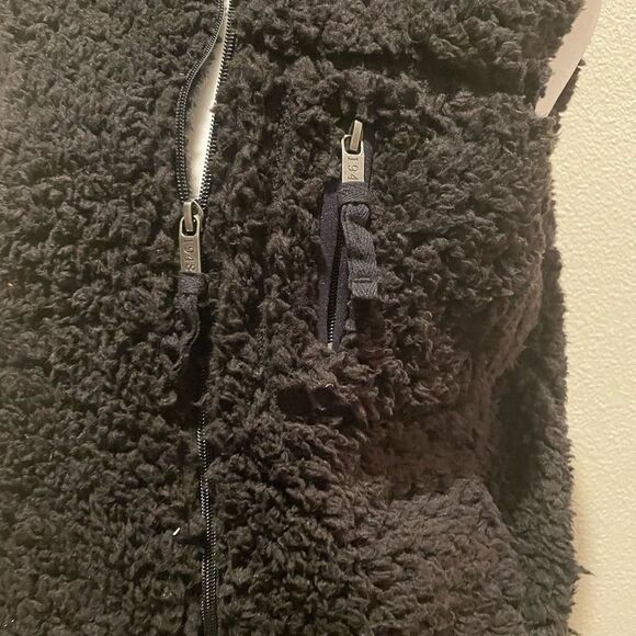 Weatherproof Vintage Hooded Sherpa Vest Black Size M - Picture 2 of 8